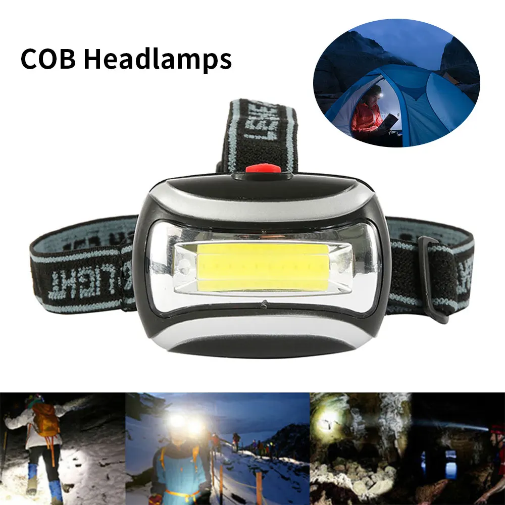 COB светодиодный фары Открытый Кемпинг Портативный головной светильник 3 Вт