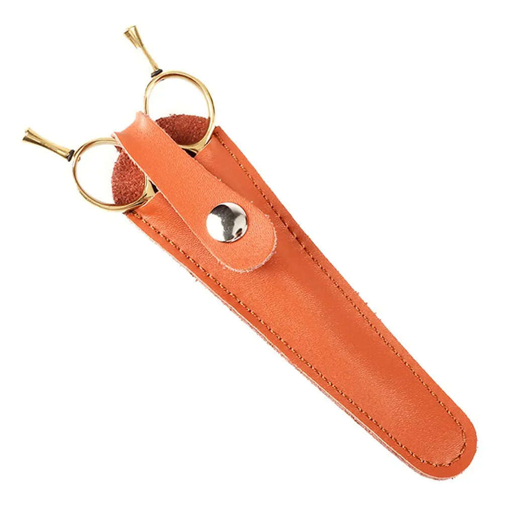 

1 Pc Single Scissor Bag Leather Scissor Case Tool Holster Pliers Belt Clip Bag Leather Sheath Color Random