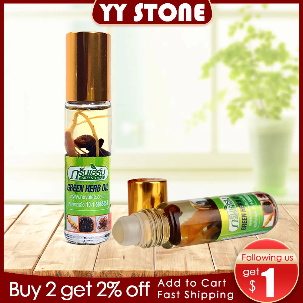 

Ginseng balm oil mint Refreshing Influenza Cold Headache Dizziness Muscle Relax painEssential Oil headache relief Fatigue