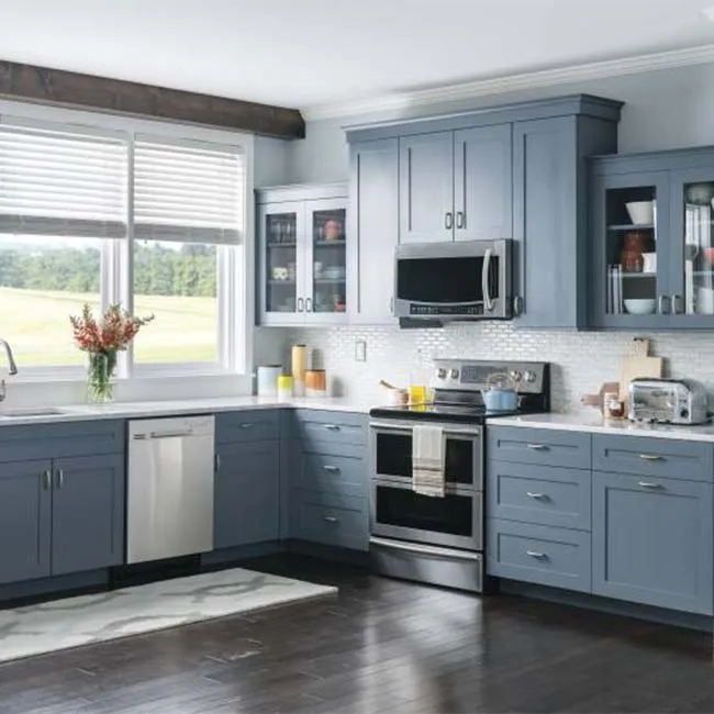 Высококачественный кухонный шкаф из цельного дерева с бесплатным 3D Дизайном |