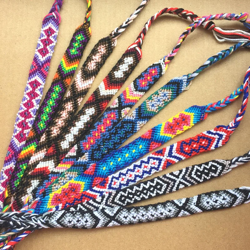 1 шт. плетеный браслет дружбы в этническом стиле|Браслеты с шармами| |