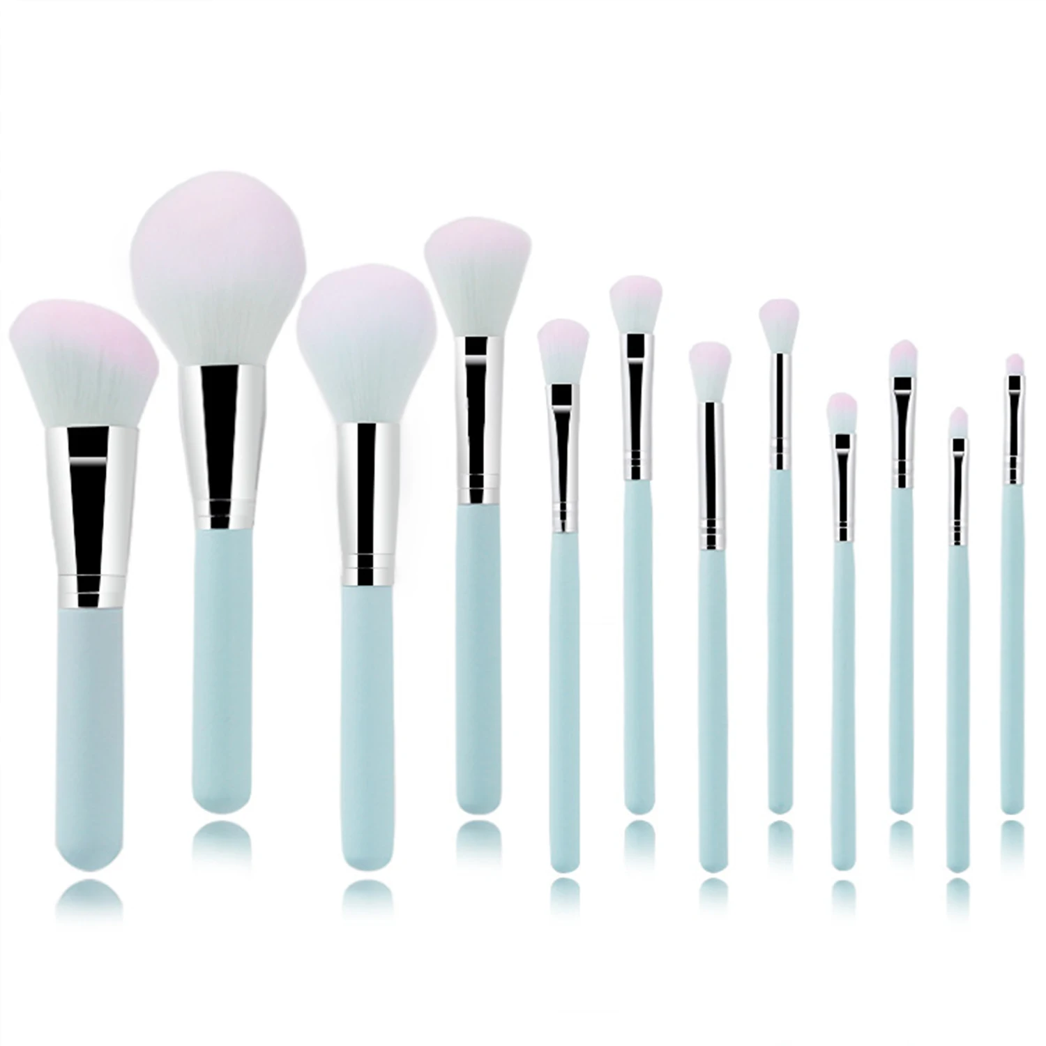 Набор кистей для макияжа PHILVINI 12 шт. нанесения основы пудры румян теней век губной