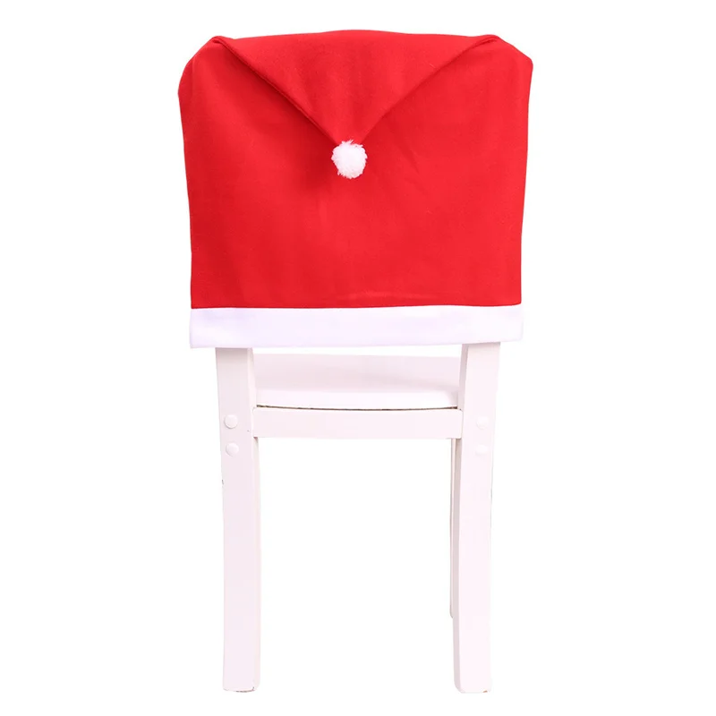 Backrest Cover Red Christmas Hat Living Room Layout Festival