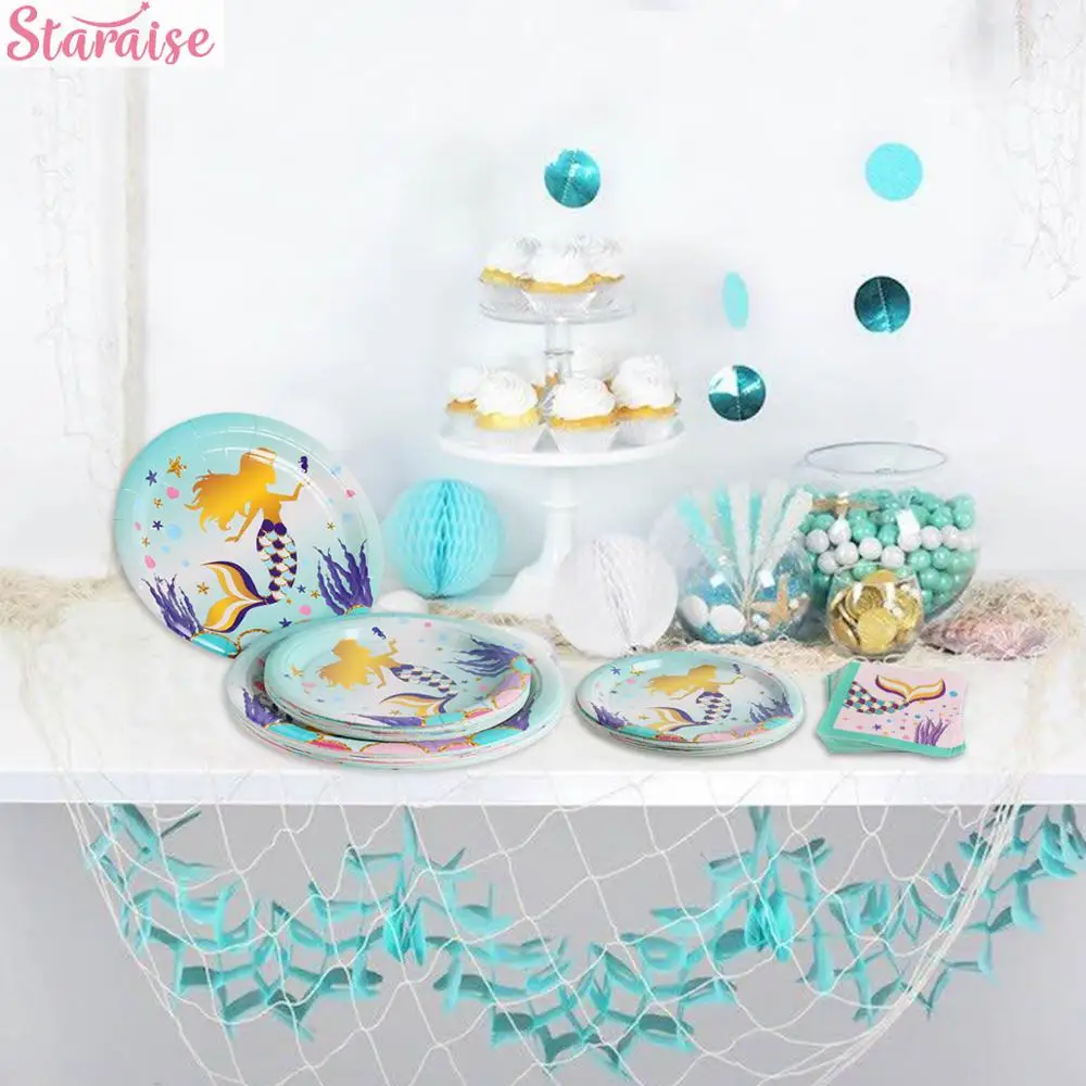 16 шт. одноразовые тарелки для детского дня рождения|Одноразовая посуда