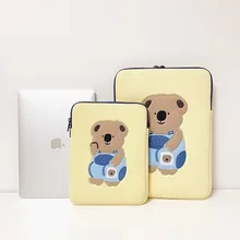 Koala Sleeve Case for 11 13 Inch Laptop Notebook Girl MacBook Air Ipad Handbag Pouch Korea Soft Travel Business Bear Storage Bag