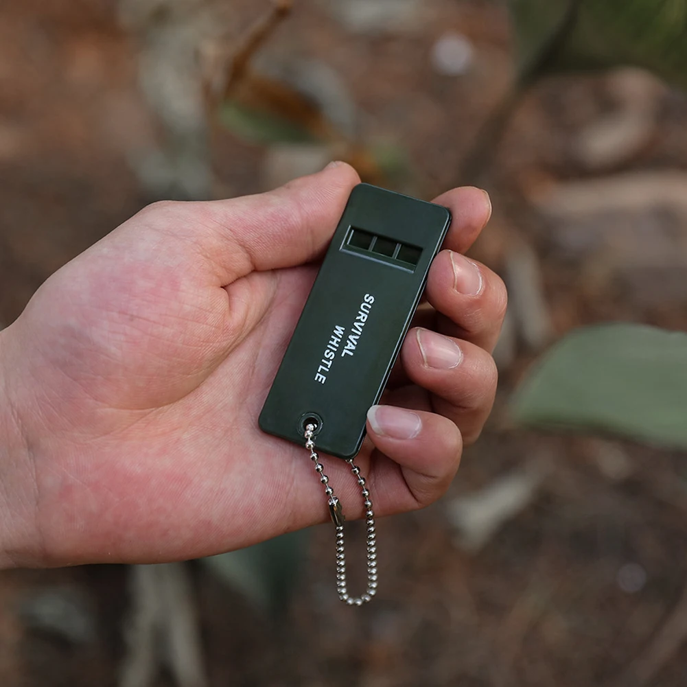 

10pcs Outdoor Three Audio Survival Whistle Treble Emergency Signal Rescue Sport Referee Whistle Camping Accessory