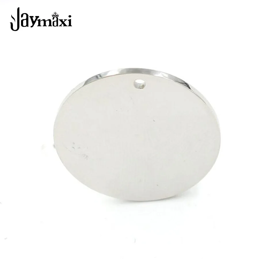 

Jaymaxi 8-30mm Stainless Steel Round Tag Pendant Mirror Polished Stamping Blank Custom Engrave Charm 20Pieces/lot