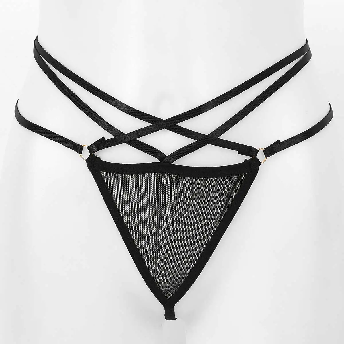 Женские сексуальные Эротические трусики Прозрачное нижнее белье в сетку с