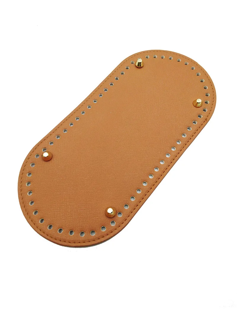 25x12cm Leather Bag Bottoms DIY Handmade Oval Long Bottom Bag Accessories for Knitting Bags handbag Crossbody Bags Bottom