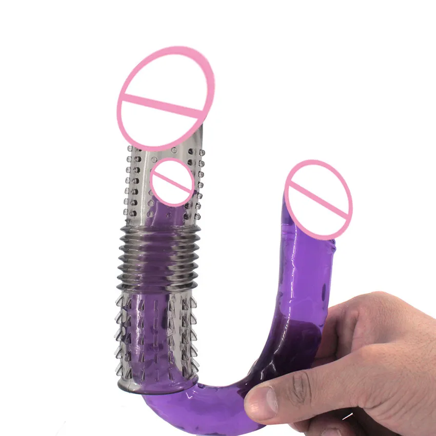 Силиконовые увеличивающие пенис Мужские t многоразовые презервативы