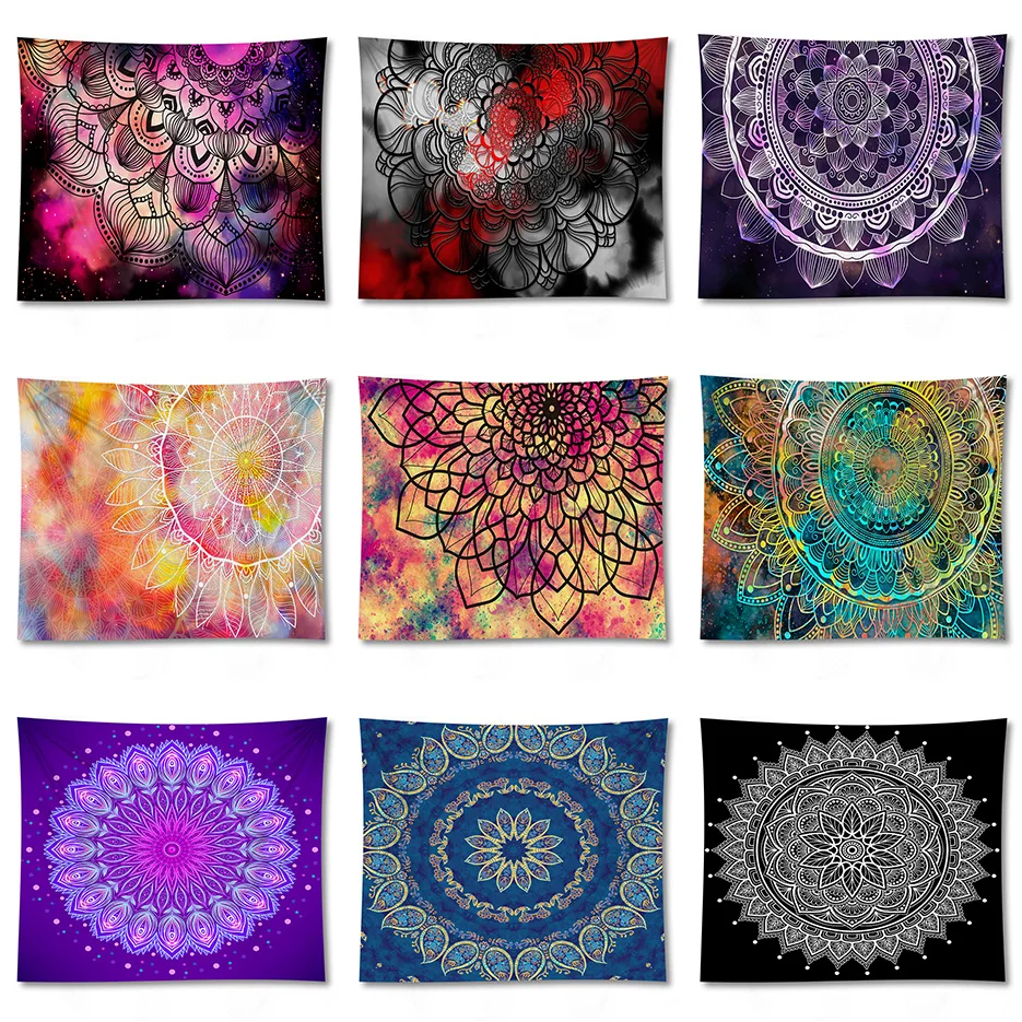 Mandala Tapestry Home Decorative Wall Hanging Bohemia Beach Mat Yoga Bedspread Camping Table Cloth | Дом и сад