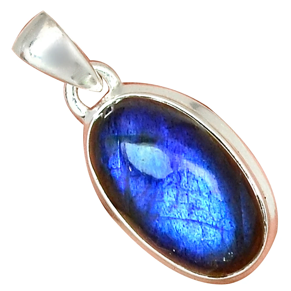 

Genuine Labradortie Pendant 925 Sterling Silver, Women Hand Made Fine Jewelry Gift