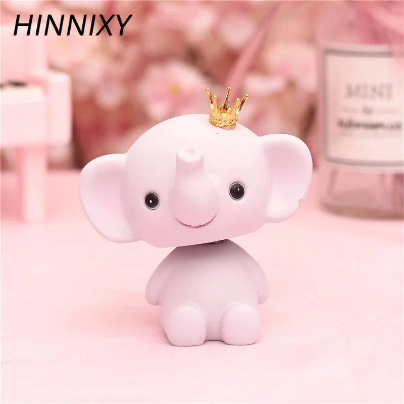 Hinnixy милый смоляной слон ночной Светильник Розовый Синий Ловец снов Корона Слон животное Настольная лампа Декор в спальню для девочек детский подарок