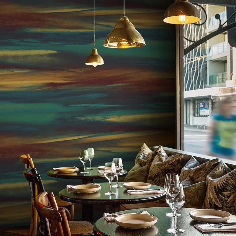 Винтажные цветные текстурированные обои из ПВХ индивидуальный домашний декор