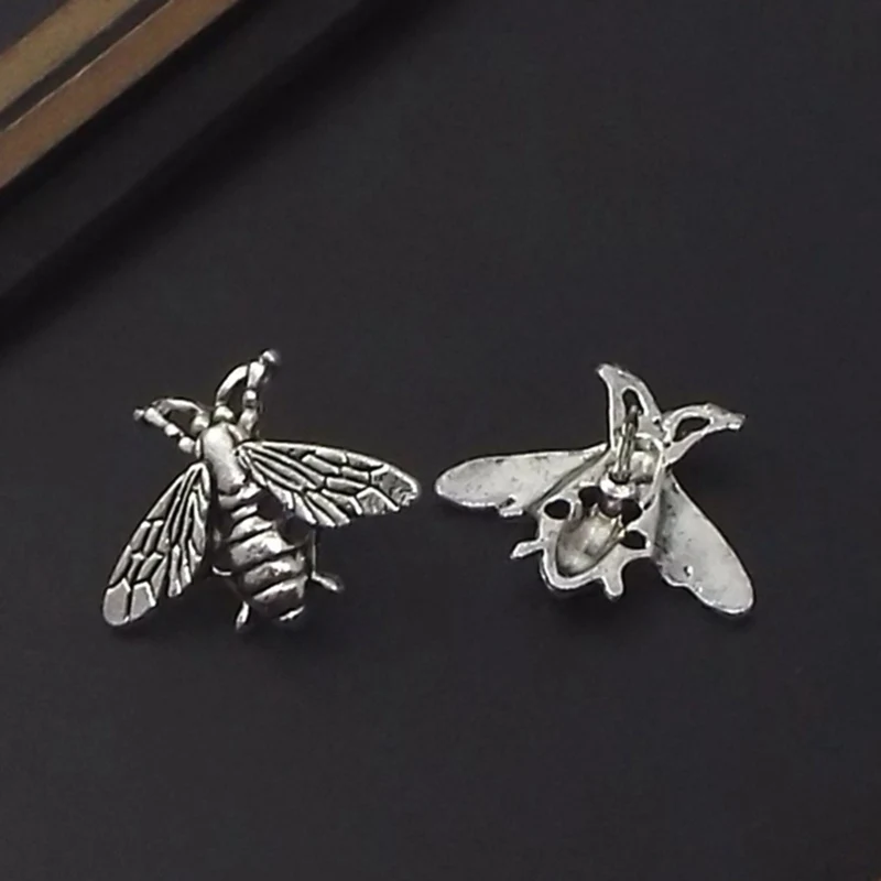 Милые животные пчелы брошь Античный стиль металла мед Броши с насекомыми для