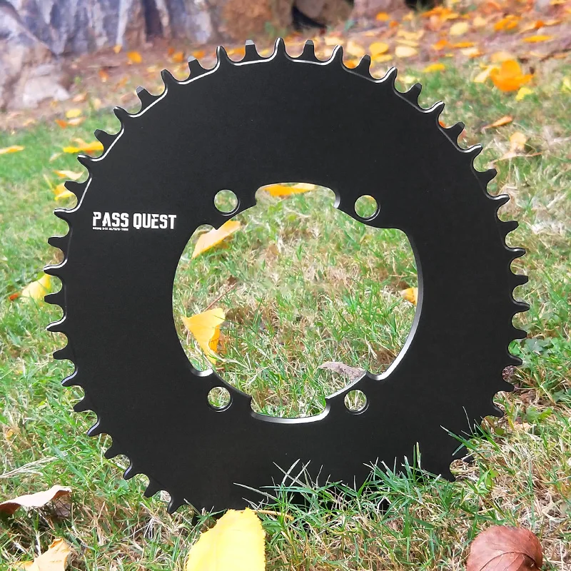PASS QUEST R9100 OVAL Road Bike Chain Crankshaft Closed disk 110BCD 58T Narrow Wide Chainring For R7000/R8000/DA9100