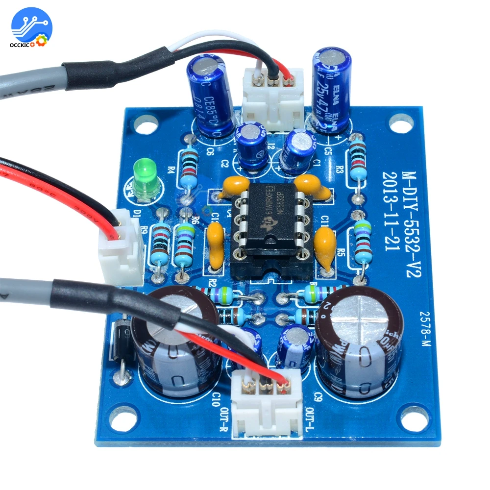 NE5532 OP-AMP Stereo sound amplifier board for speakers DIY kit Control Board Circuit Sound Development Arduino | Электроника