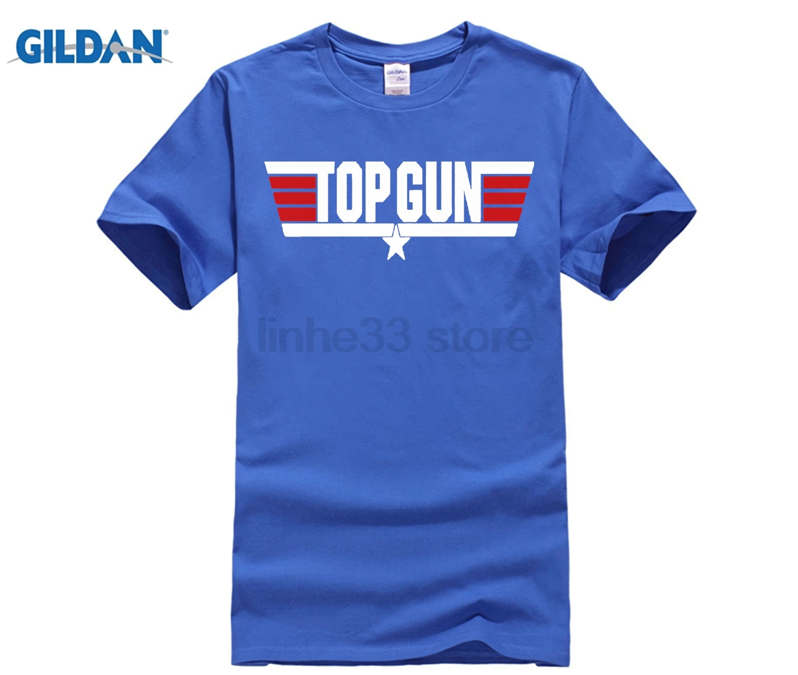 Для мужчин футболка Самые низкие цены 100% хлопок топ пистолет Maverick фильм 80 летчик