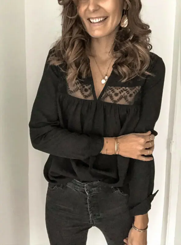 Модные женские блузки 2020 Женские топы и повседневные свободные шифоновые