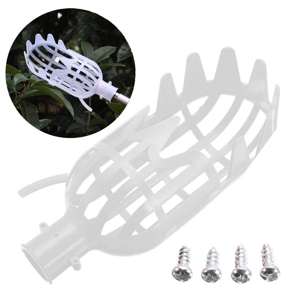 Plastic Fruit Picker Basket Head Labor Saving Tool Fruits Catcher Harvest Picking Apple Mango Pear Peach Kiwi Lemon Cherry | Дом и сад