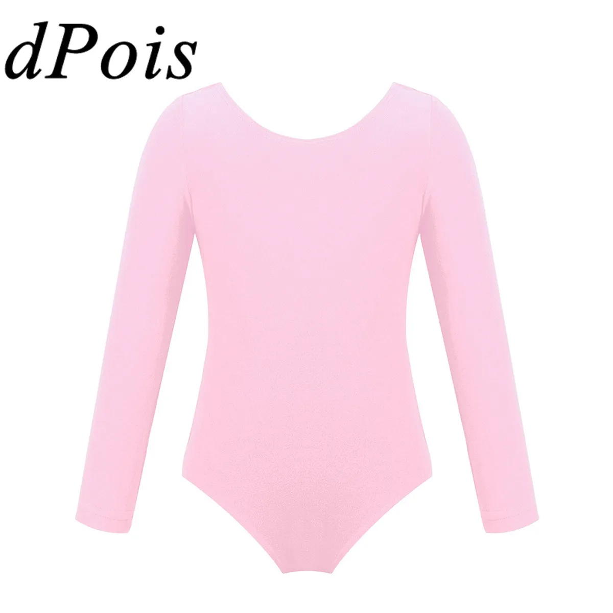 Детская балетная юбка трико Одежда для танцев с круглым вырезом платье длинными