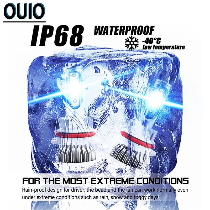 1pair C6 LED Car Headlight Bulbs Led Lamp for Auto 7200LM 72W COB Chip Fog Lights 12V 6000k H1 H3 H4 H7 H13 9004 9005 9006 HB3 | Автомобили