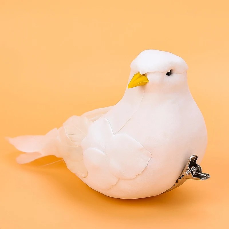 Creative Simulation Ornament Bird Statue Animal Sculpture Crafts Home Furnishing Garden Decor Pigeon Figure Doves Figurine | Дом и сад