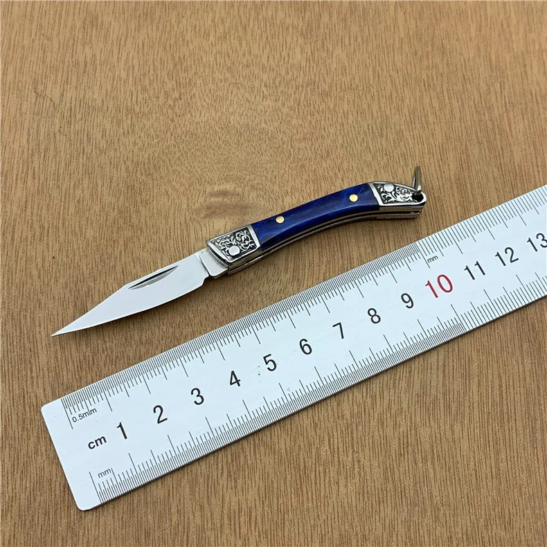 Мини нож складной титановый брелок Ручные Инструменты кухонный для фруктов