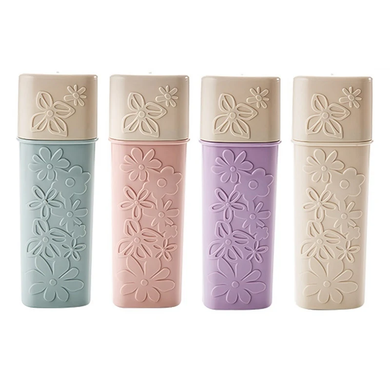 Портативный держатель для зубной щетки с резьбой в виде цветка Для Путешествий