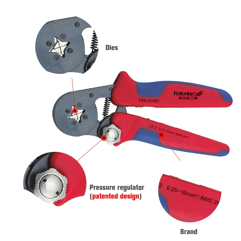 Новые трубчатые обжимные инструменты KWANYIK мини Электрические плоскогубцы набор