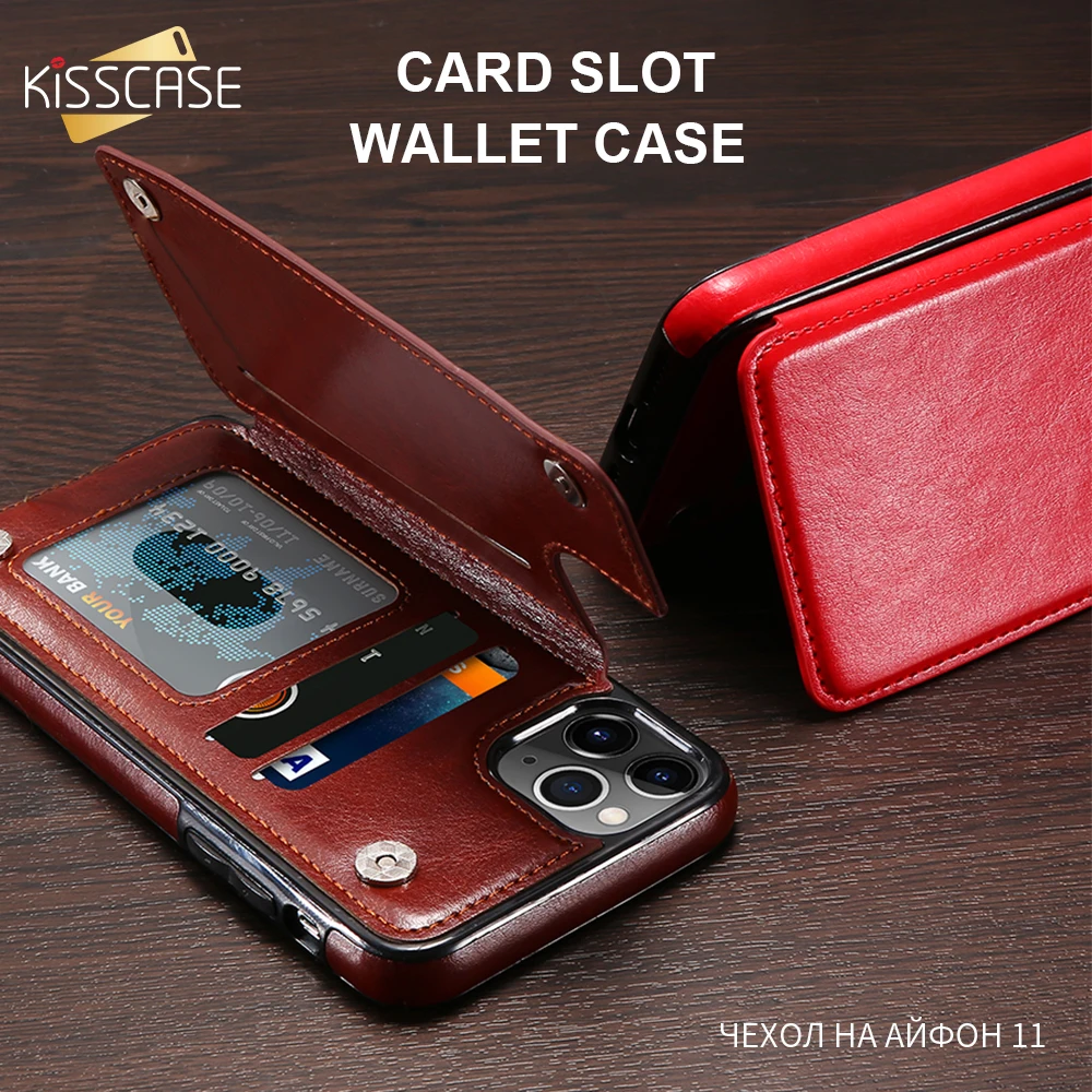 

Кожаный чехол-кошелек KISSCASE для iPhone 13 11 12 pro max 12 pro 7 8 xr xs 7plus 11 держатель для карт для iphone 11pro 8plus 6 6s coque