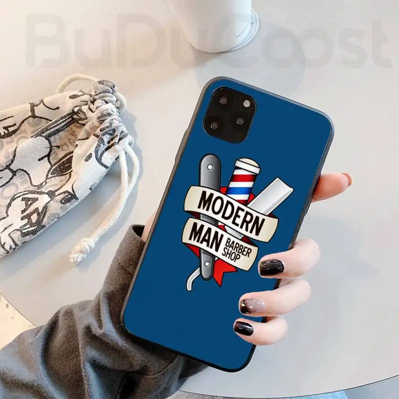 Чехол для телефона Barbershop с ножницами IBAFFI iphone 11 Pro11 Pro Max X XS XR MAX 8plus 7 6S plus 5s se 7plus |