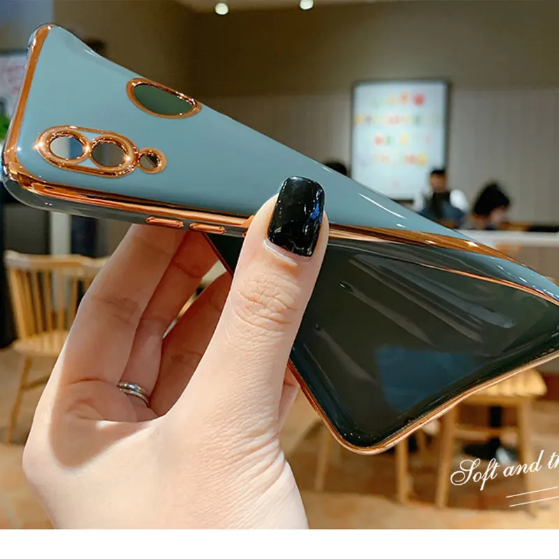 Luxury Silicone Case For Huawei P20 Lite phone Case For p20 lite Cover Shockproof Stand Ring Holder Case Huawei p20 Lite Pro