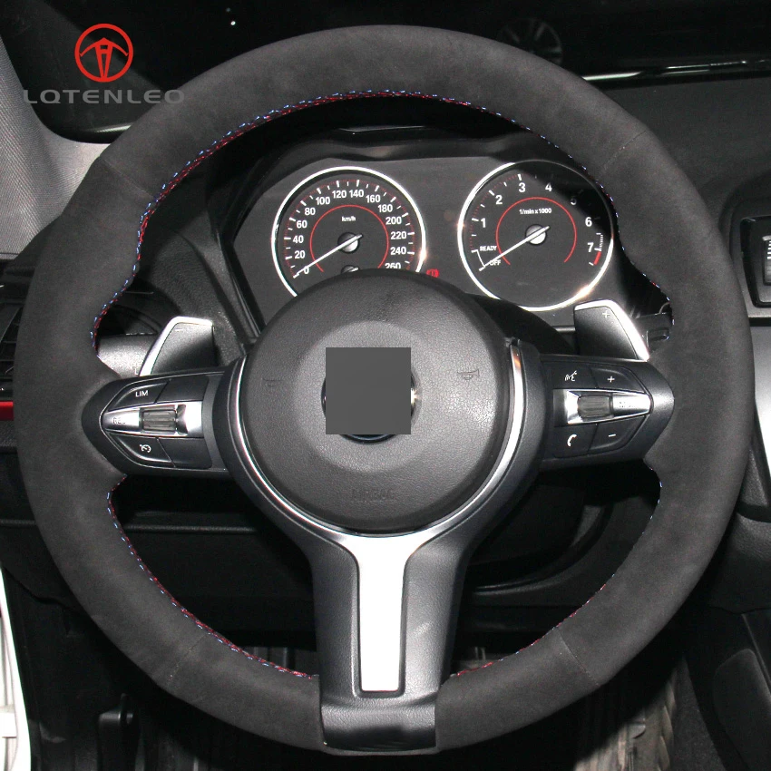 Черный замшевый телефон LQTENLEO для BMW (M Sport) 1 Series F20 F21 M135i M140i M235i M240i X1 F48 X2 F39 X3 F25|car steering