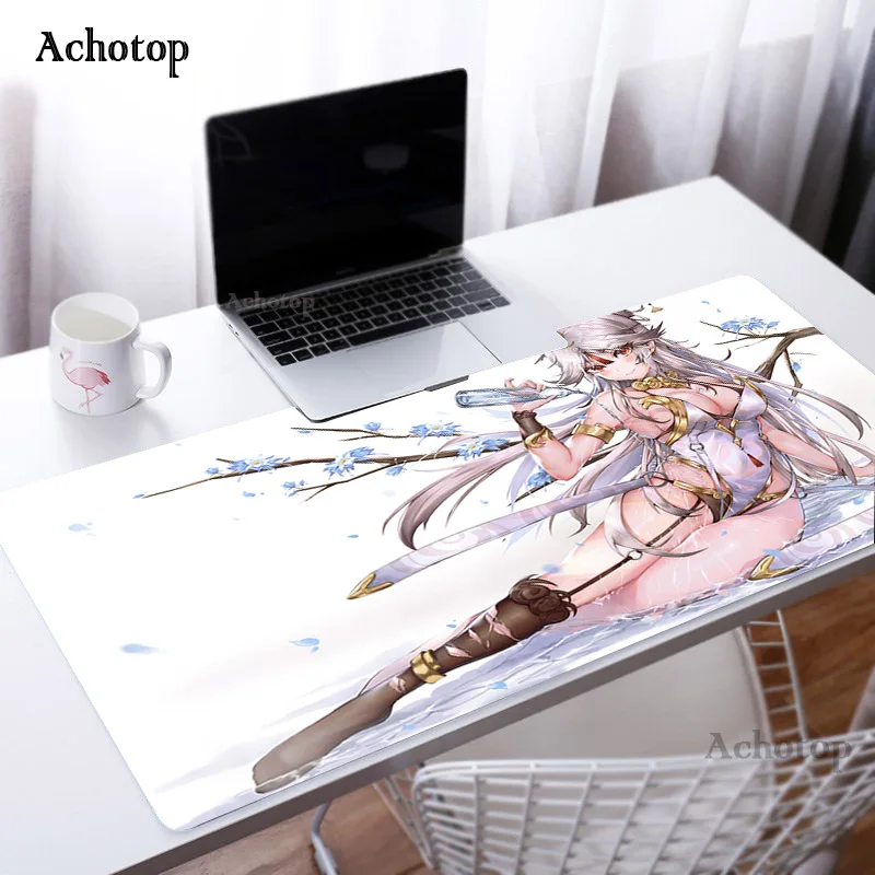 genshin impact 80x30cm large mouse pad gaming accessories xl laptop gamer mousepad anime antislip mat keyboard desk mats carpet free global shipping