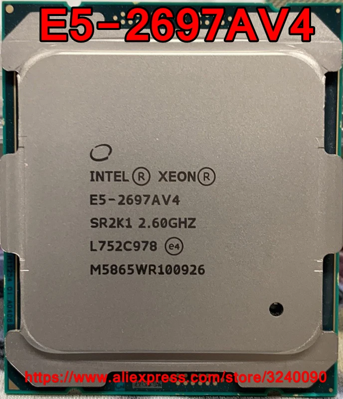 ЦП Intel Xeon E5-2697AV4 QS версия 2 60 ГГц 16-ядерный 40M LGA2011-3 E5-2697A V4 процессор E5 2697AV4 Бесплатная