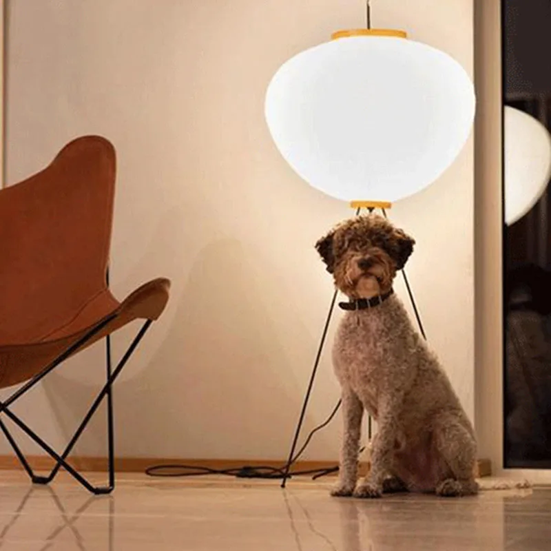 Напольная Лампа Akari 10A японский минималистичный белый светодиодный светильник