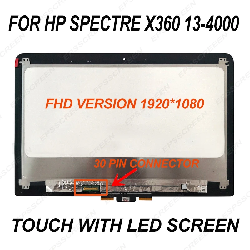 13 3 ''ЖК дисплей в сборе сенсорный экран дигитайзер ноутбук для HP Spectre x360 4000