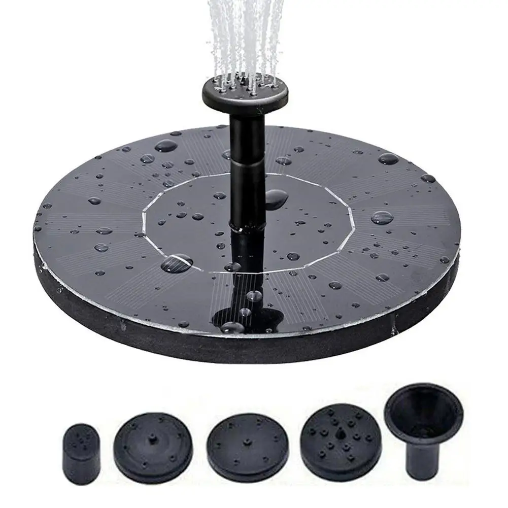 

Mini Solar Power Water Fountain Garden Pool Pond 30-50cm Outdoor Solar Panel Bird Bath Floating Water Fountain Pump Garden Decor
