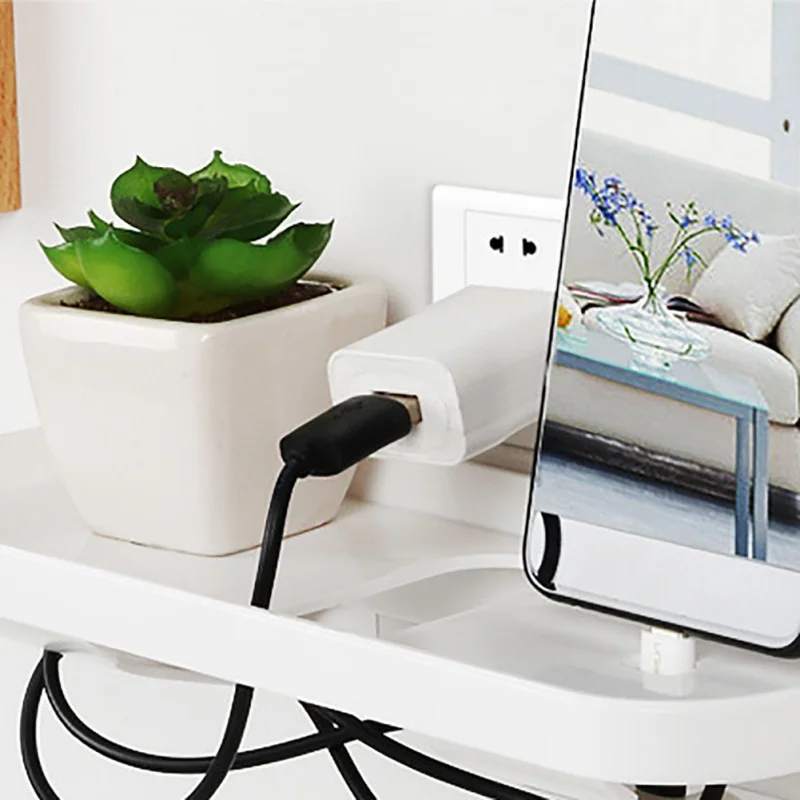 Новый полка с розеткой питания розетка переключателем принимаем рамка настенный