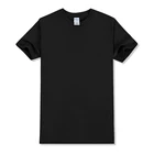 Черные однотонные Модные мужские и женские футболки с коротким рукавом, летняя популярная хлопковая футболка, одежда на заказ