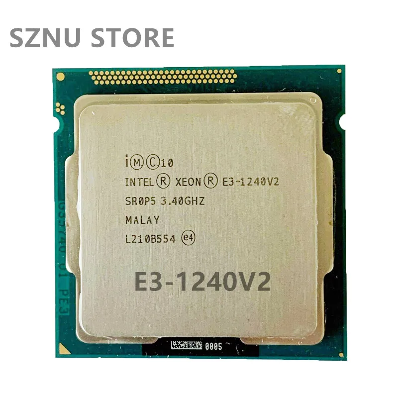 

used Intel Xeon E3 1240 v2 Processor 3.40GHz 8M Cache SR0P5 LGA 1155 E3 1240V2 CPU