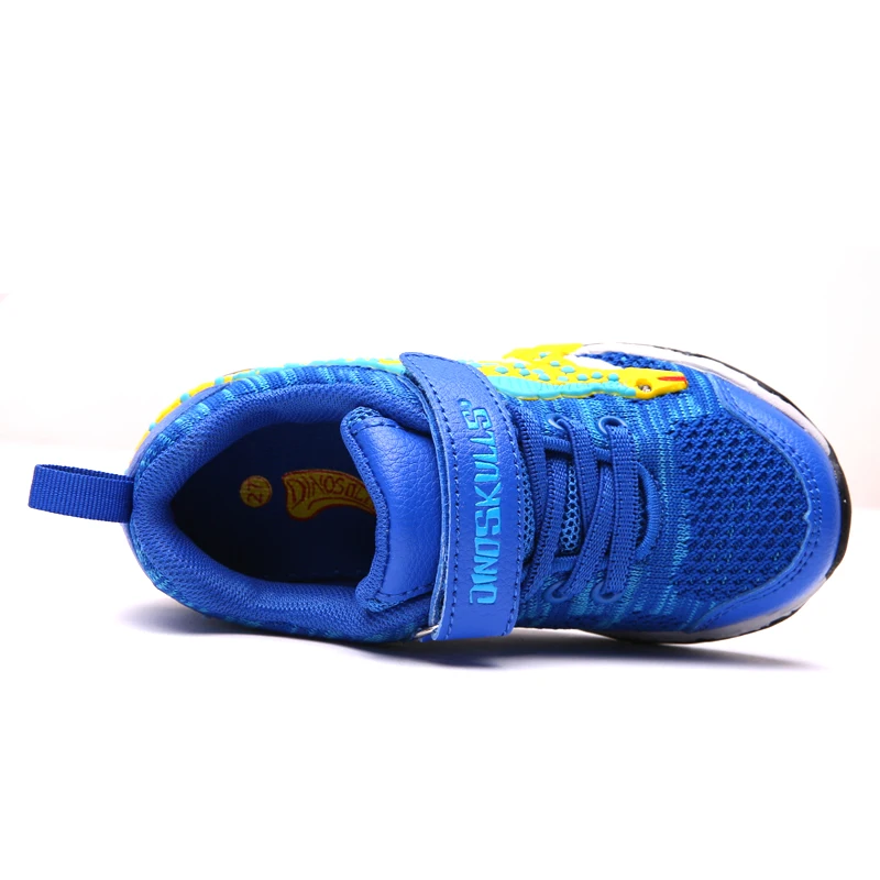 DINOSKULLS/Детские теннисные светящиеся кроссовки для мальчиков с динозавром Осенняя