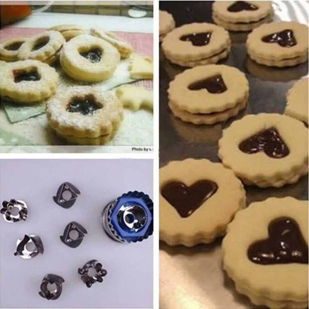 7 шт./компл. формы для выпечки набор резаков печенья &quotсделай сам&quot пресс форм