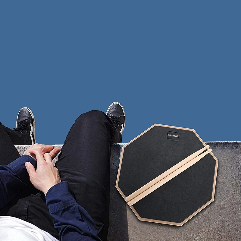 12 дюймовый резиновый деревянный барабан для тренировок обучающий аксессуаров и