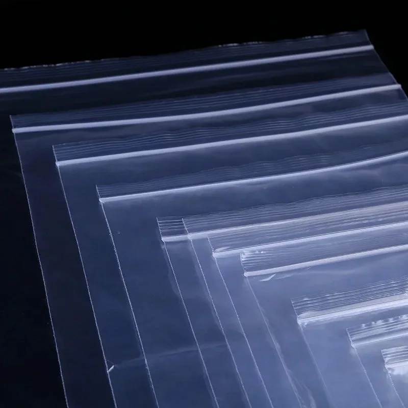 100 шт. замком-молнией мешок с молнией яркого цвета Еда сумка для хранения