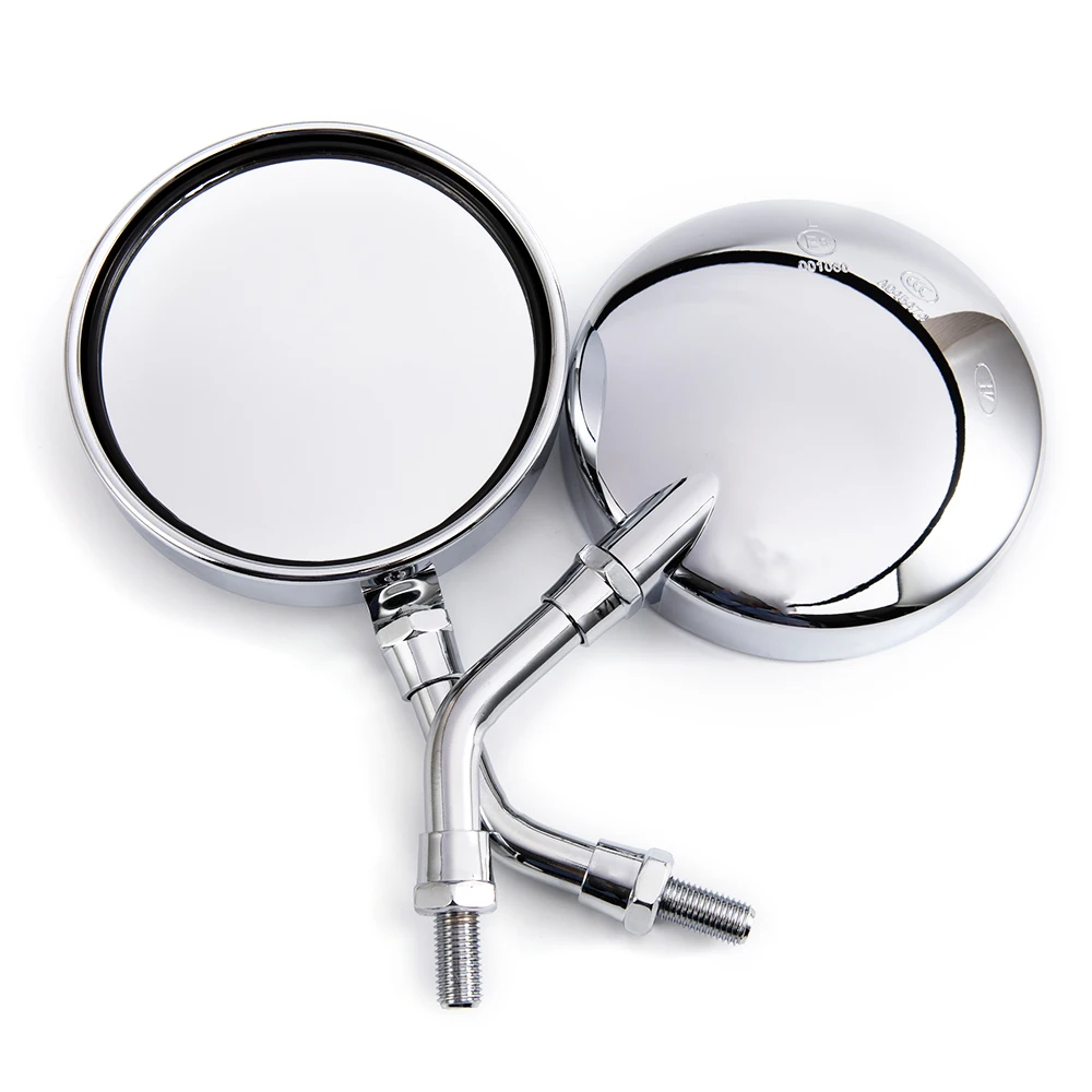 Круглые мотоциклетные зеркала заднего вида 10 мм боковое зеркало в стиле ретро Cafe