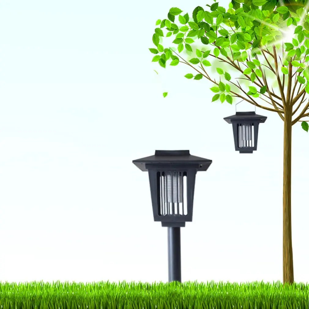 Солнечный открытый квадратный москитный светильник s наземный сад непромокаемый