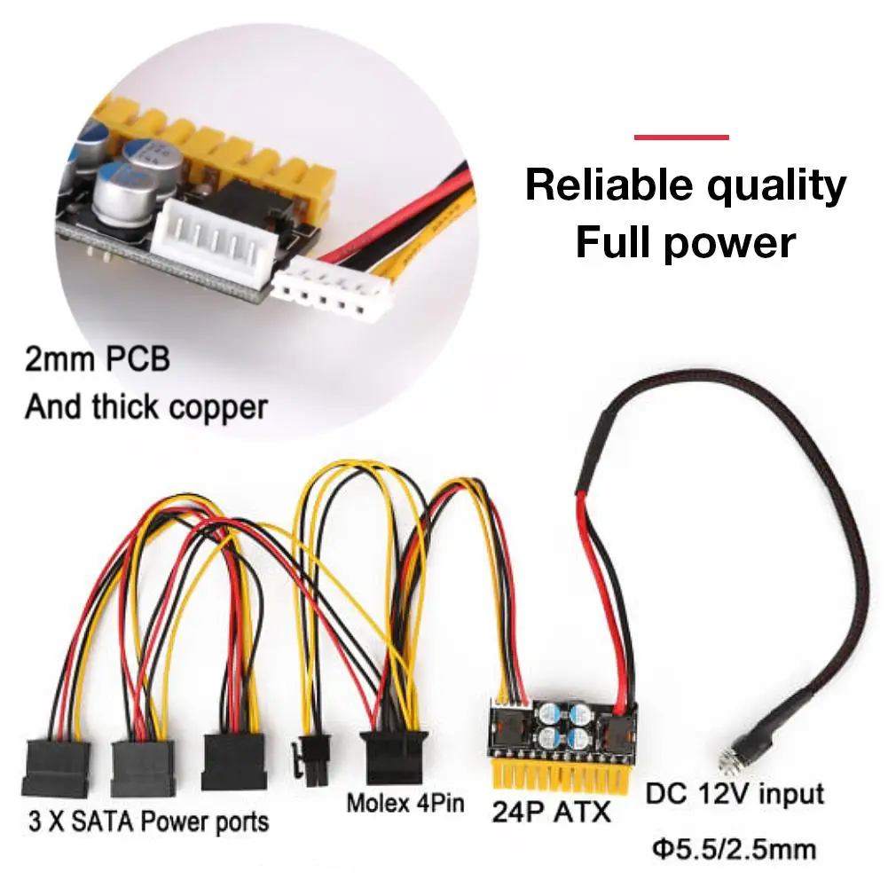 12V 180 Вт высокой мощности Мощность встроенный модуль 24Pin мини PicoPSU DC ATX Питание| |