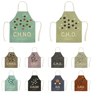 Фартуки для кухни, унисекс, с химическим методом, с водным принтом, для ужина, вечеривечерние, кулинарии, Забавный фартук для уборки, WQD362